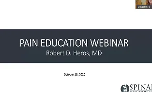 Dr. Heros Pain Education Webinar